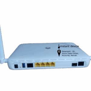Huawei NetEngine AR611W enterprise router with dual antennas, displayed at Instant Device shop, Basement B1 – Accra Trade Center, Kenneth Matiba Road, Nairobi.