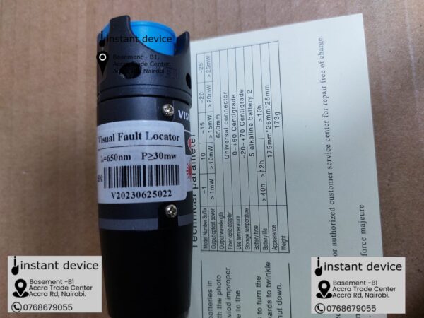 Visual Fault Locator 30mW Laser Pen for fiber testing in Kenya