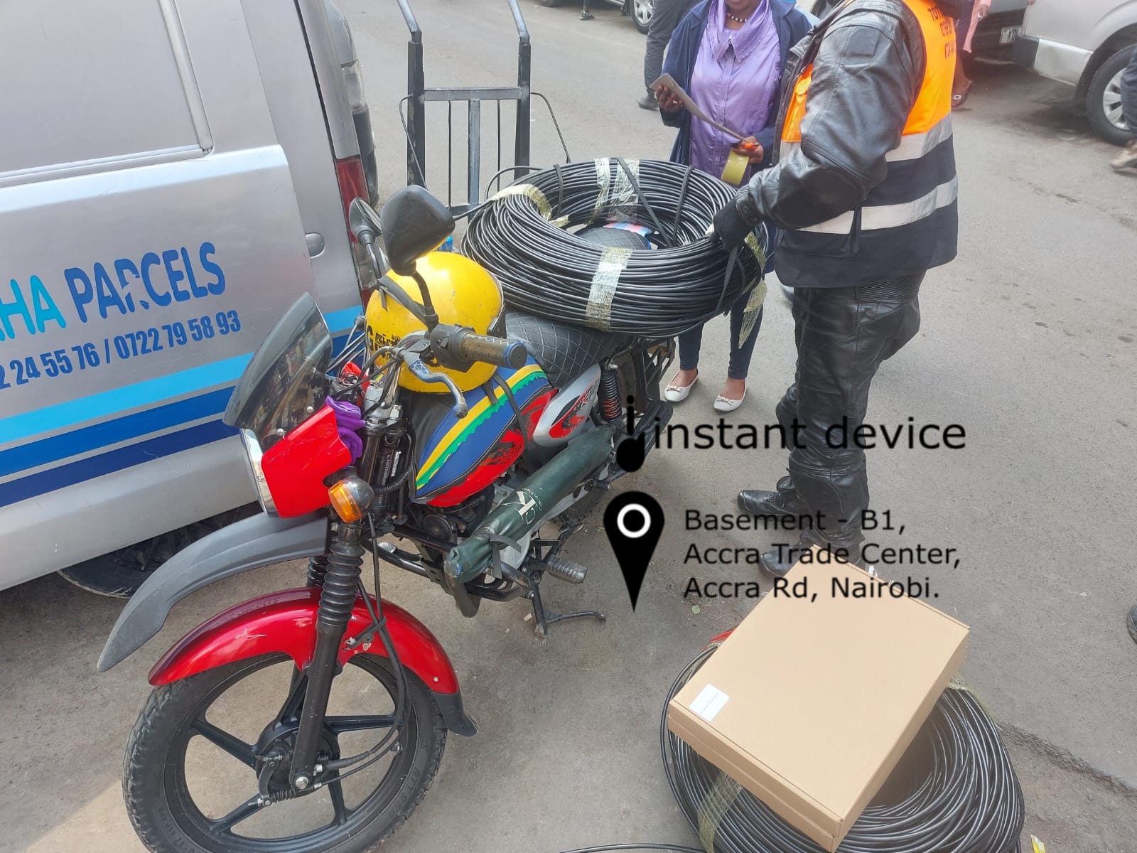 Instant Device rider preparing offer convenient door to door delivery at an affordable rate