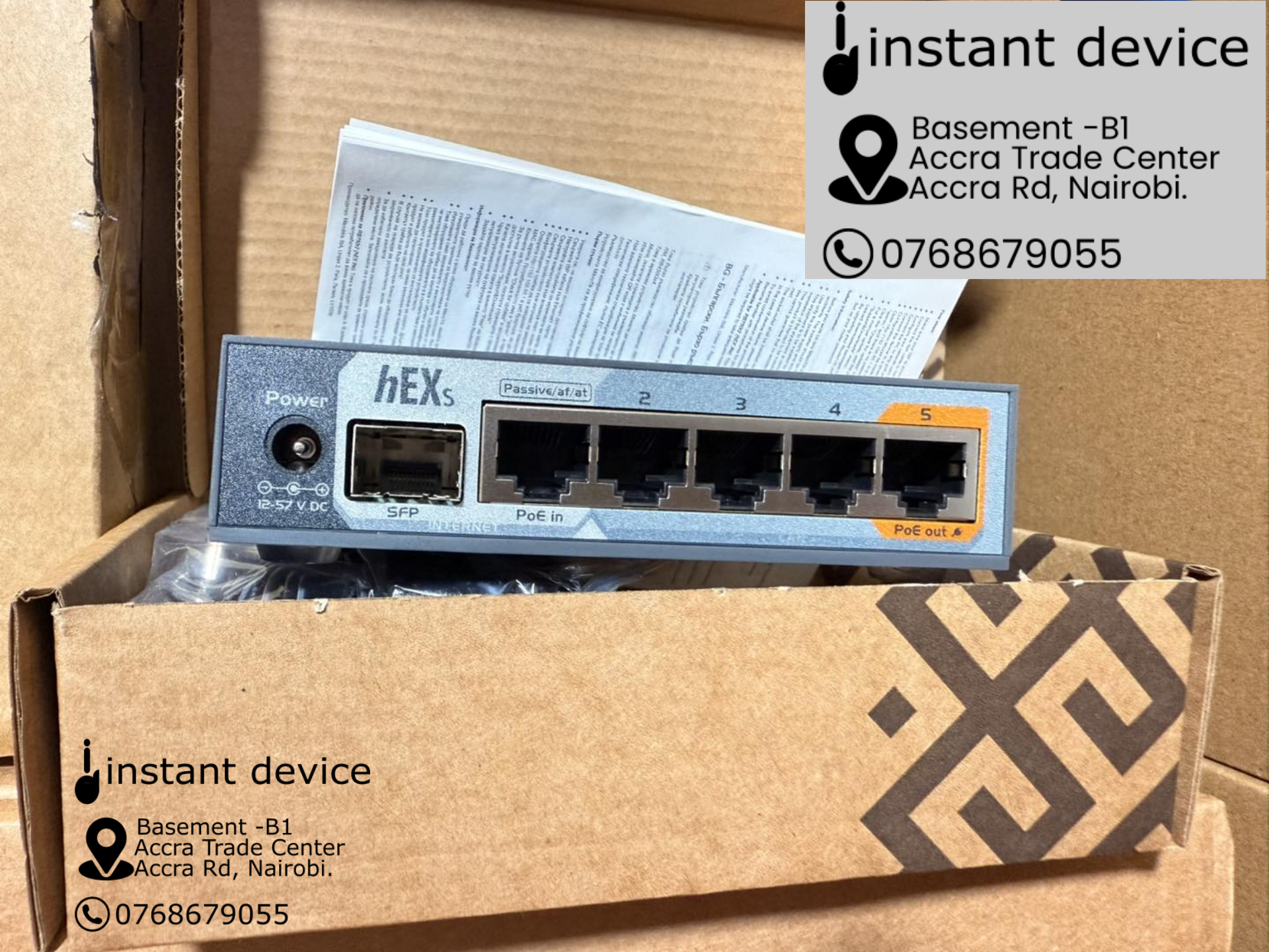 MikroTik hEX S RB760iGS 5-port Gigabit Ethernet router