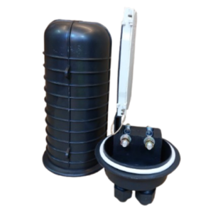 12 Core Fiber Optic Dome Splice Closure Black Housing