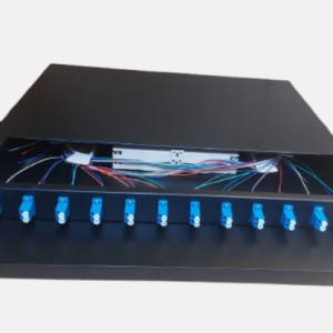 Rack mount 24 port fiber patch panel LC singlemode