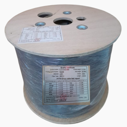 6-Core Outdoor FTTH Fiber Optic Drop Cable (1000M)