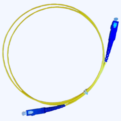 SC/UPC to SC/UPC simplex 1m single-mode fibre patch cord yellow 0.9mm jacket Kenya