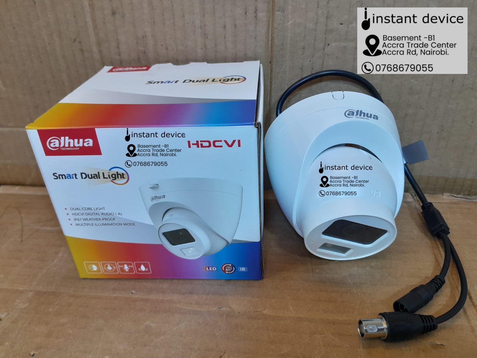Dahua HDCVI dome camera with built-in microphon
