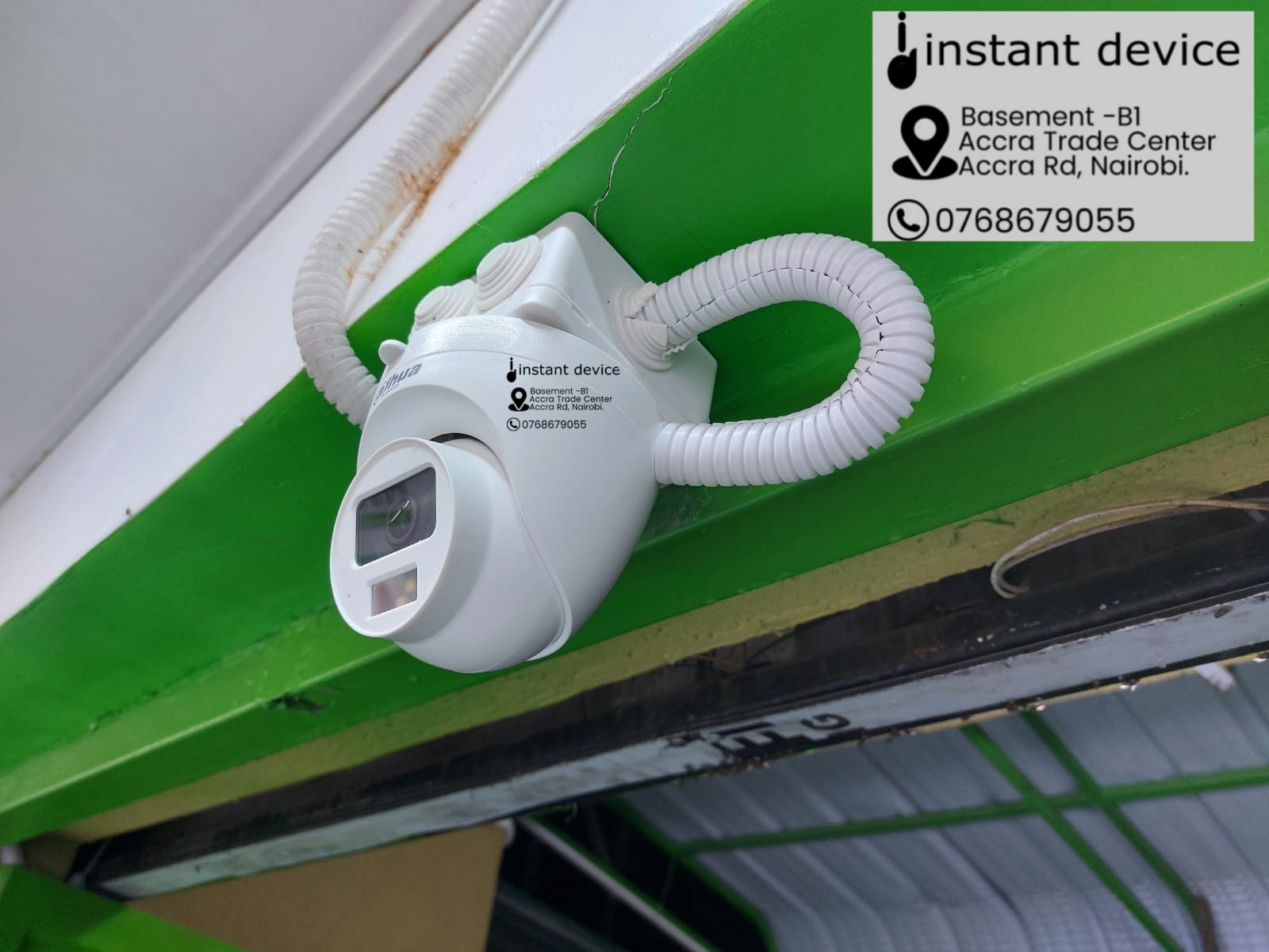 Dahua 2MP Full HD dome CCTV camera installed at Captech Electroni, Noble Park, Kenya