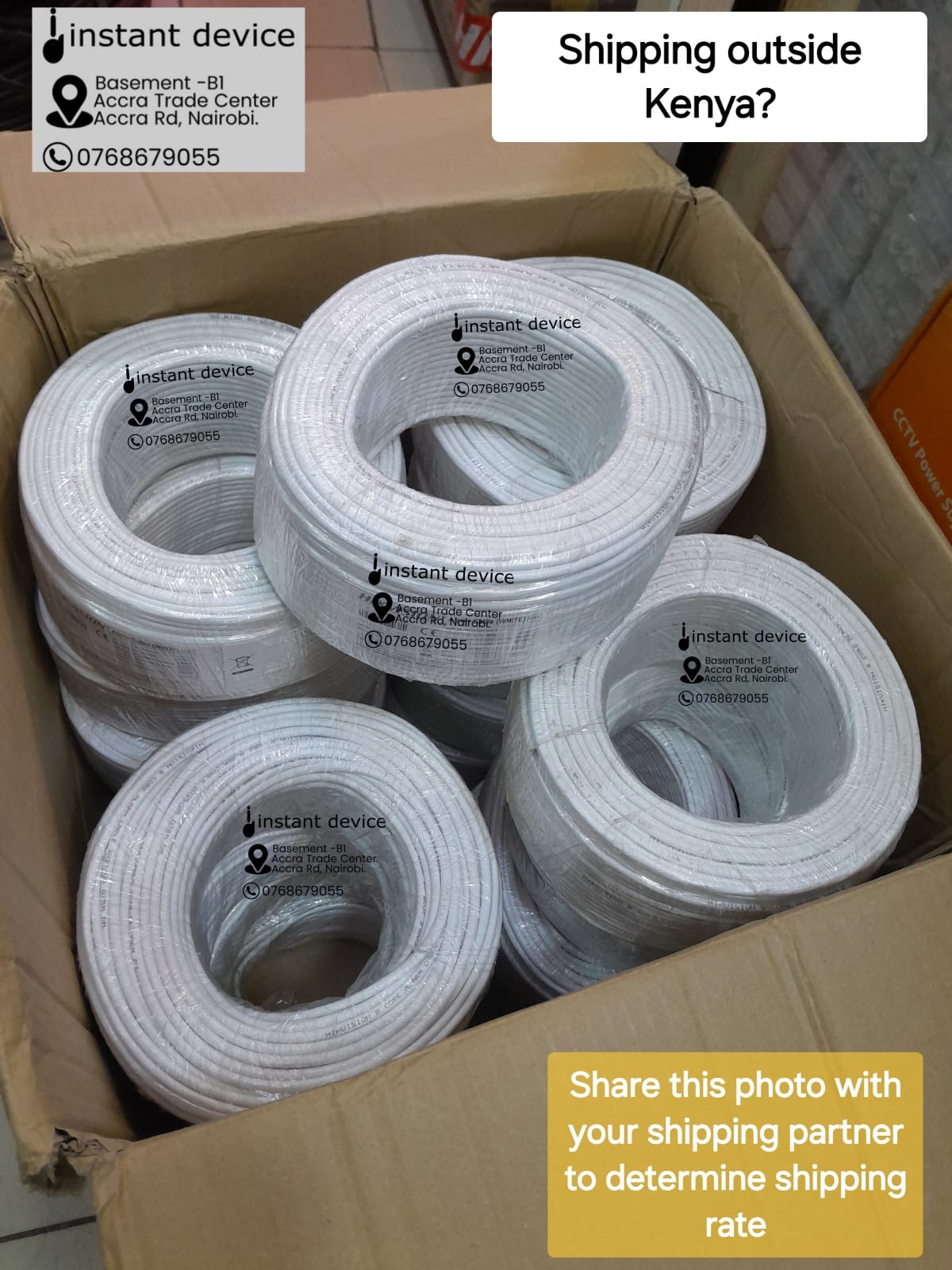 Useful Packaging Information for Shipping Alarm Cable from Nairobi to Tanzania, Uganda, Somalia, South Sudan and Congo