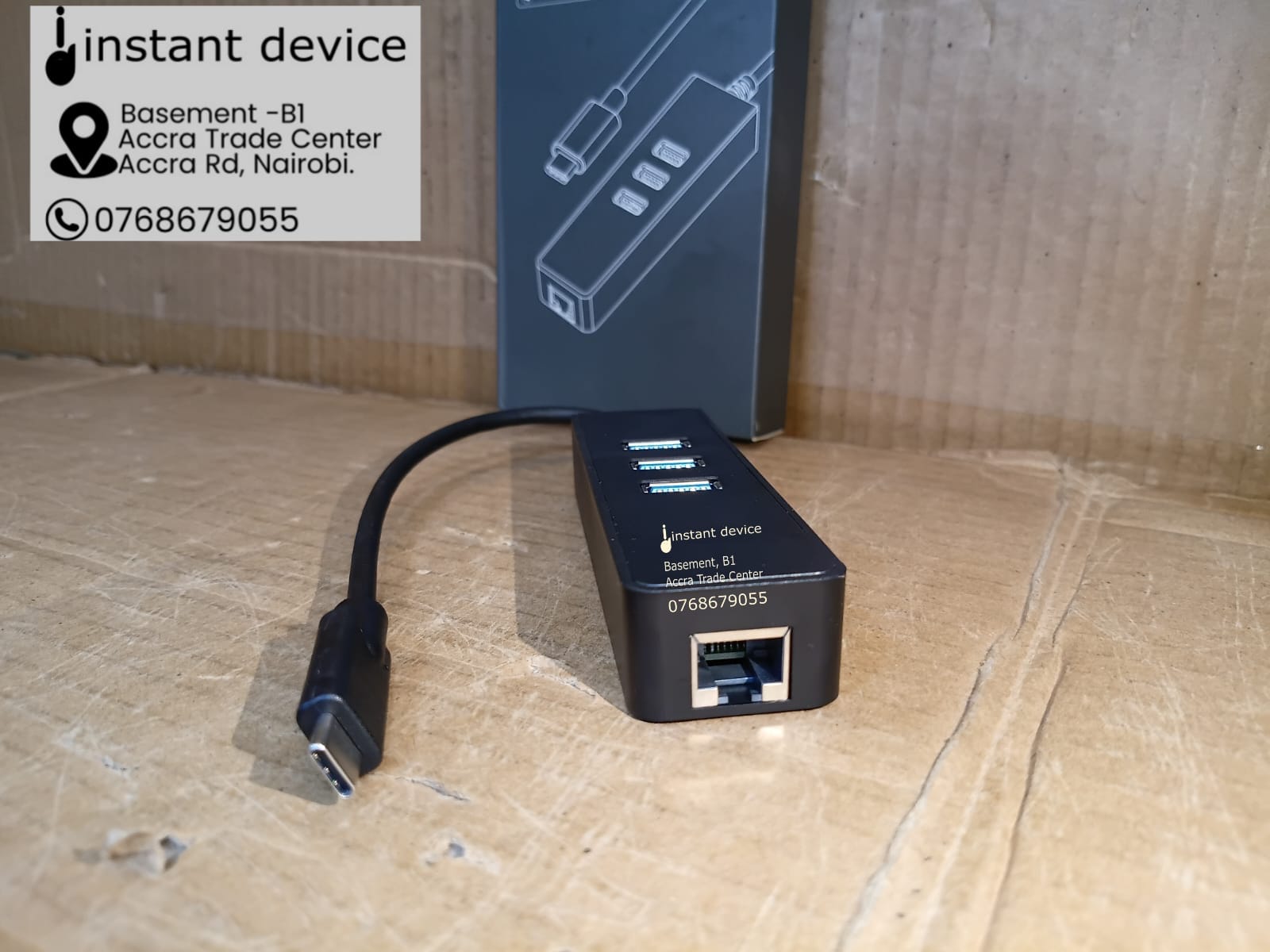 USB-C network adapter for MacBook and ultrabooks
