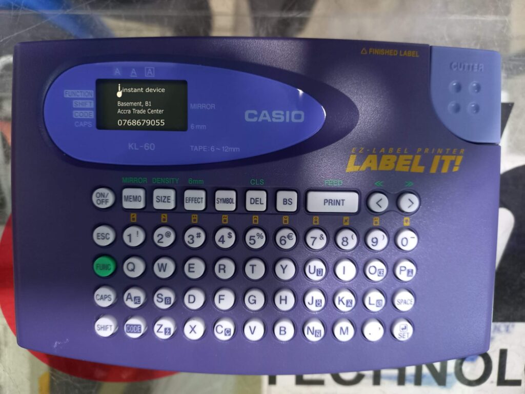 Casio KL-60 EZ-Label Printer