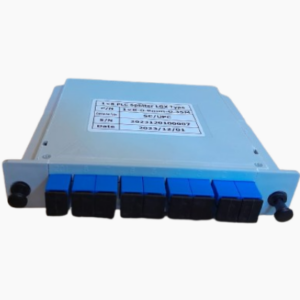 LGX cassette 1x8 PLC fiber optic splitter with SC/UPC connectors