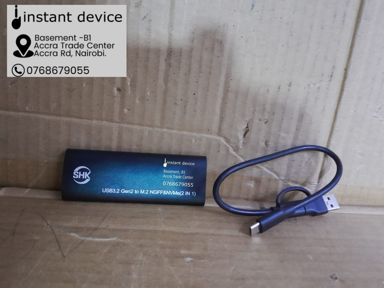 USB Type-C Gen2 M.2 NVMe and NGFF SSD enclosure