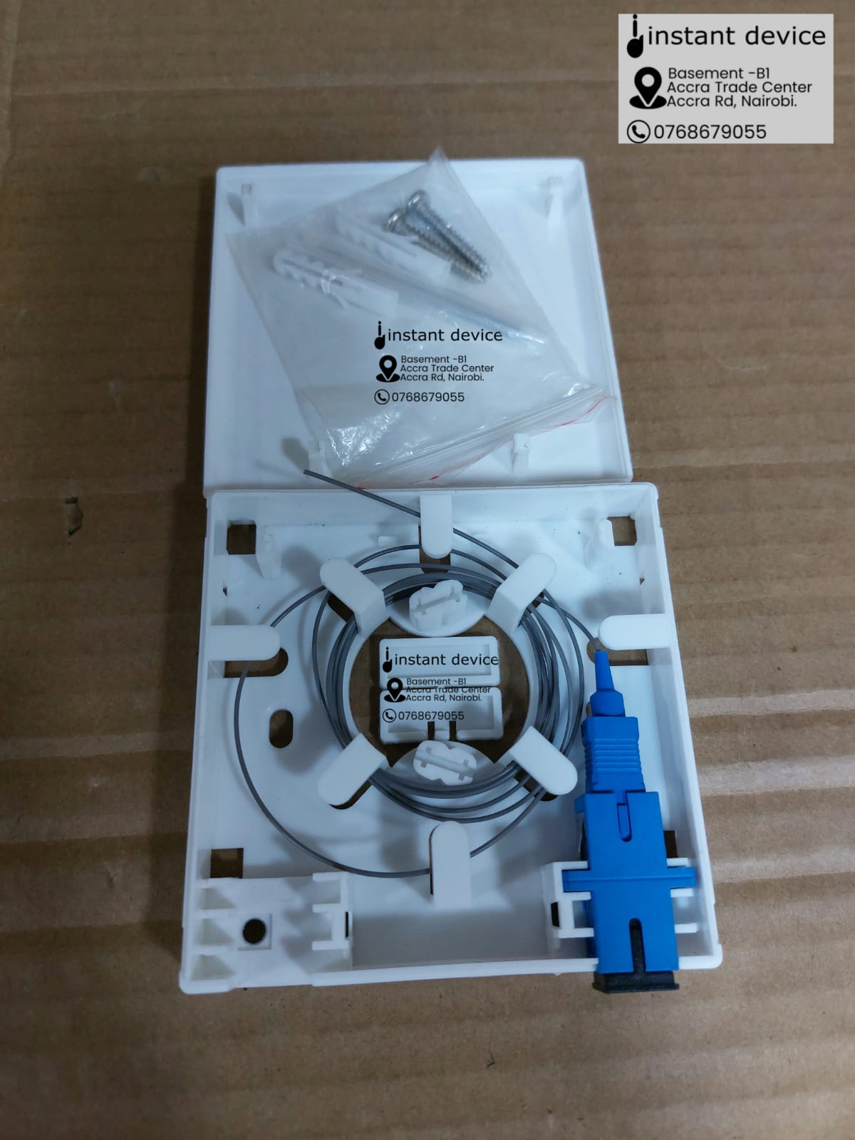 SC/UPC fiber connection interface in an access terminal box
